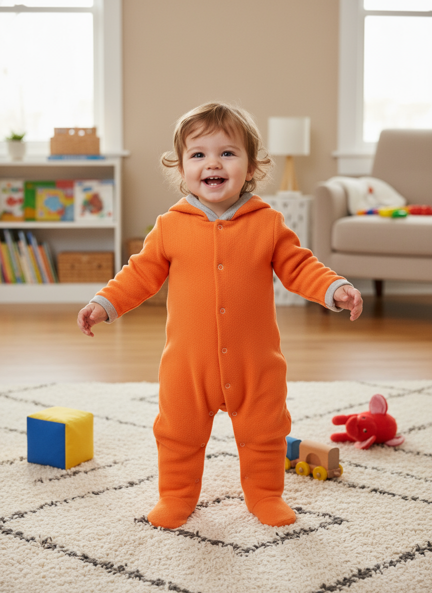 Комбинезон Утенок 263г(ш) оранжевый - фото 2