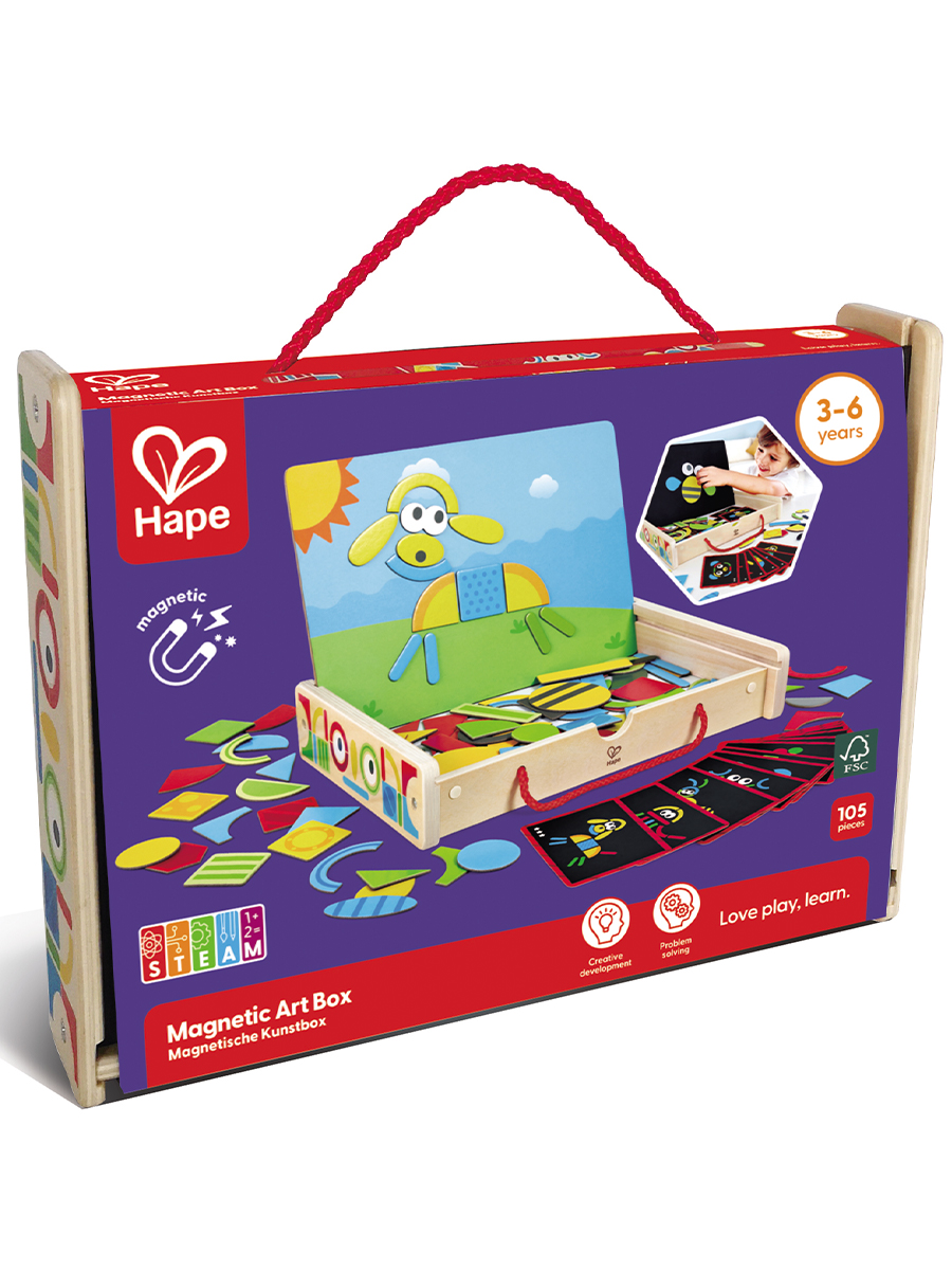 Магнитный конструктор HAPE Веселый художник 91 элемент E1631_HP - фото 10