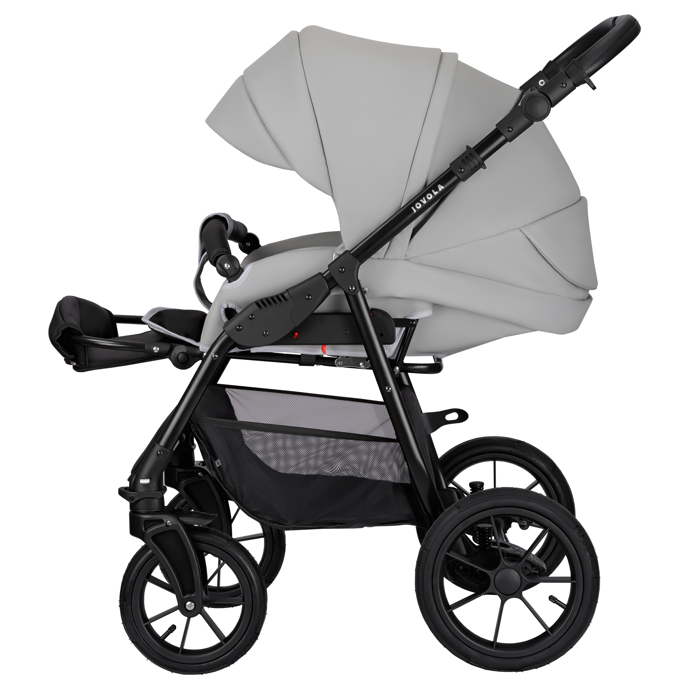 Коляска 2в1 JOVOLA Tessa Eco серый - фото 23
