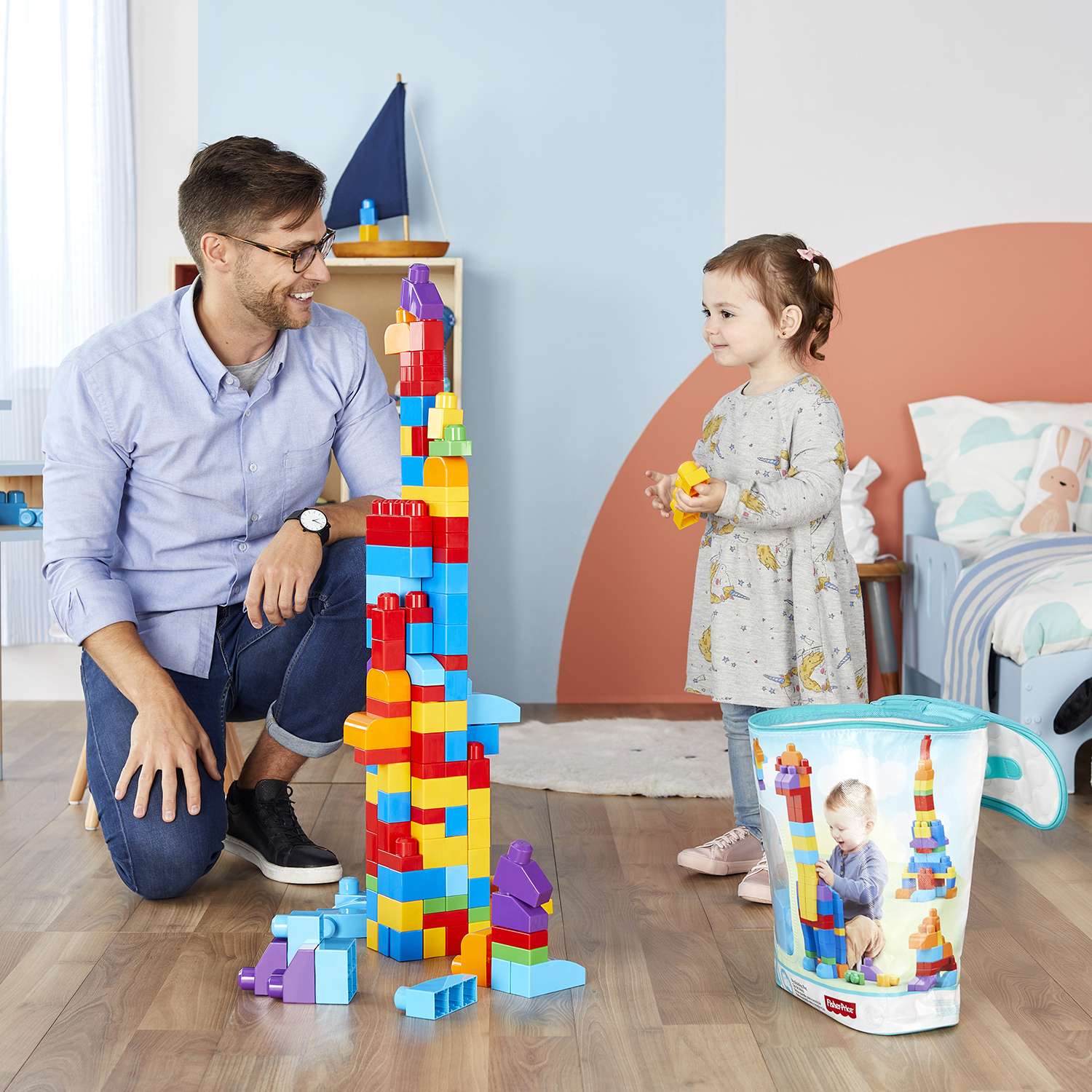 Конструктор Mega Bloks First Builders 60 дет. в ассортименте - фото 12