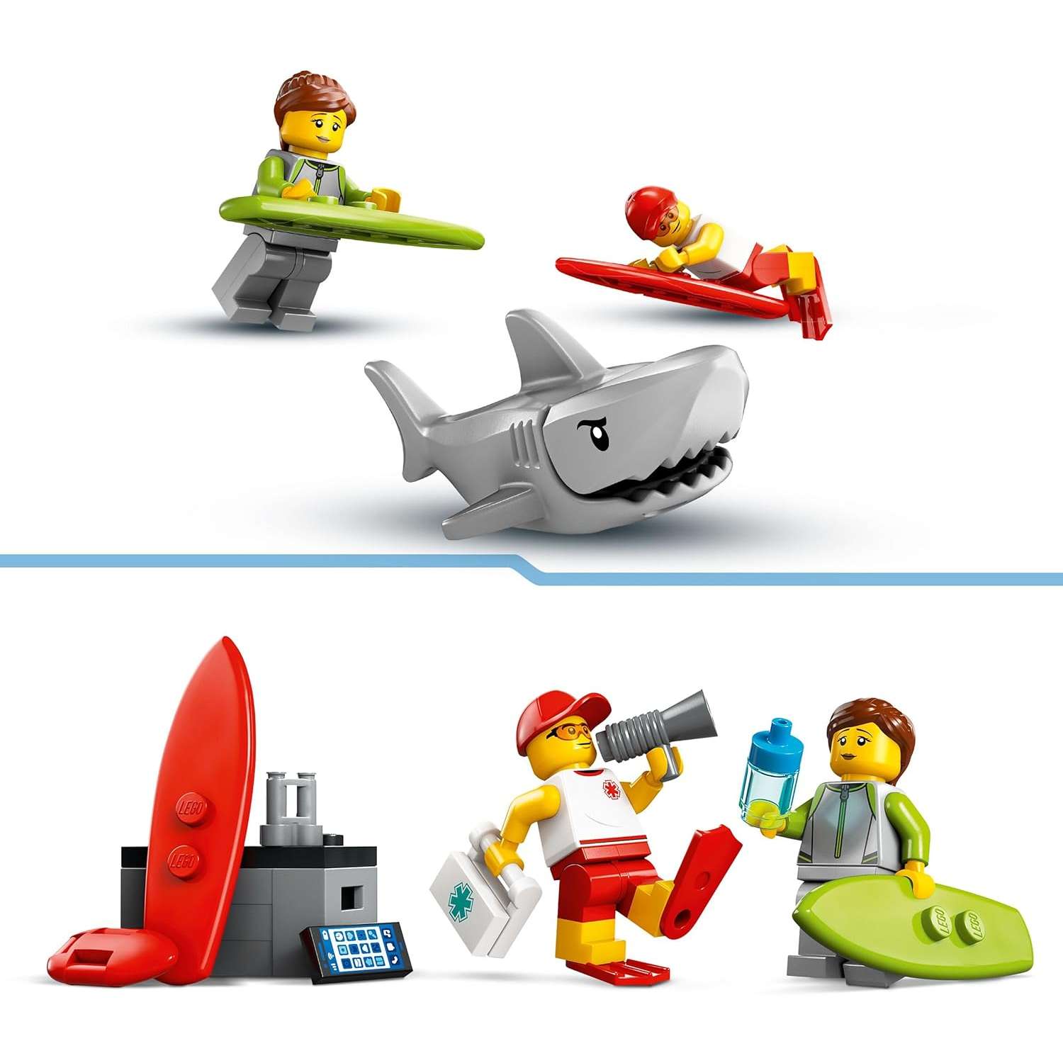 Конструктор LEGO City Пляжная спасательная машина блочный - фото 4