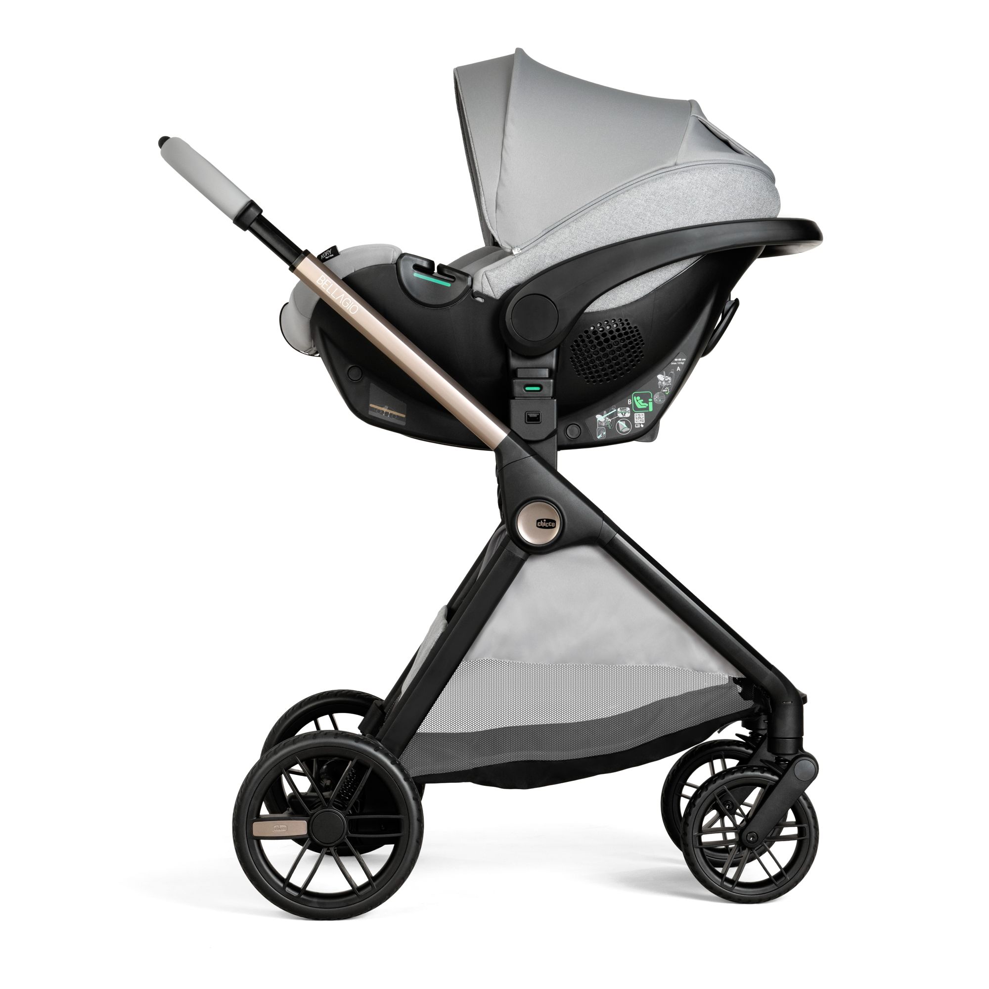 Коляска прогулочная Chicco серый - фото 28