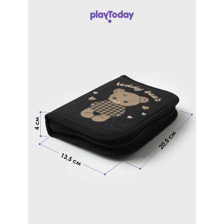 Пенал PlayToday Черный, коричневый
