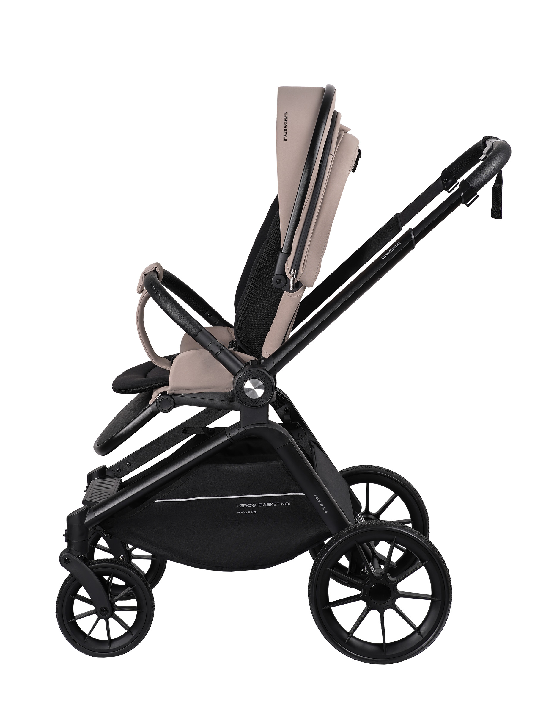 Коляска прогулочная JOVOLA Enigma всесезонная бежевый - фото 17