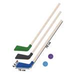 Клюшка детская 3 шт + 2 шайбы Задира Набор для хоккея