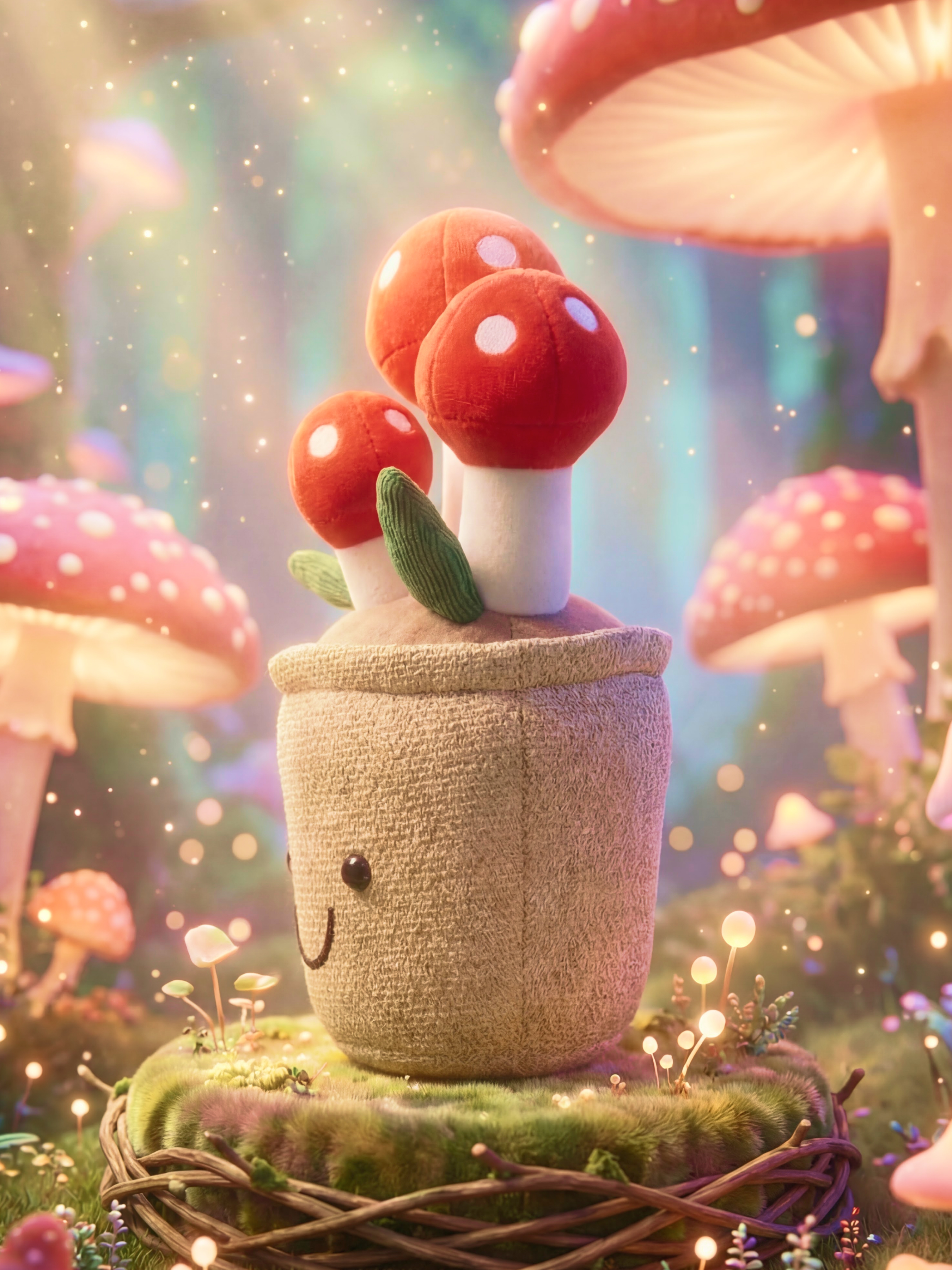 Мягкая игрушка Ball Masquerade Мухоморы красные - фото 2