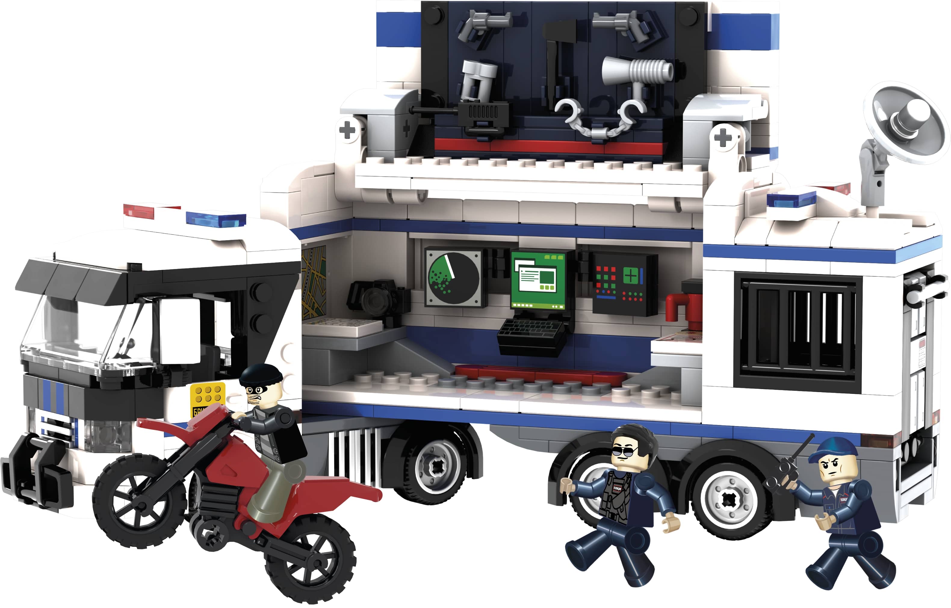 Конструктор brick labs Полицейский трак 572 дет. - фото 2