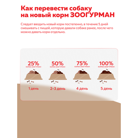Корм влажный Зоогурман Big Dog Говядина с гречкой, 850 г х 6 шт.