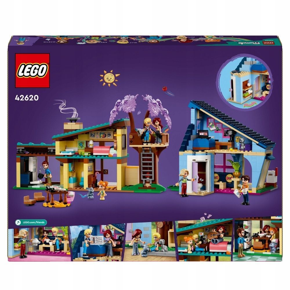 Конструктор LEGO Friends Семейные дома Олли и Пейсли 628 дет. - фото 2