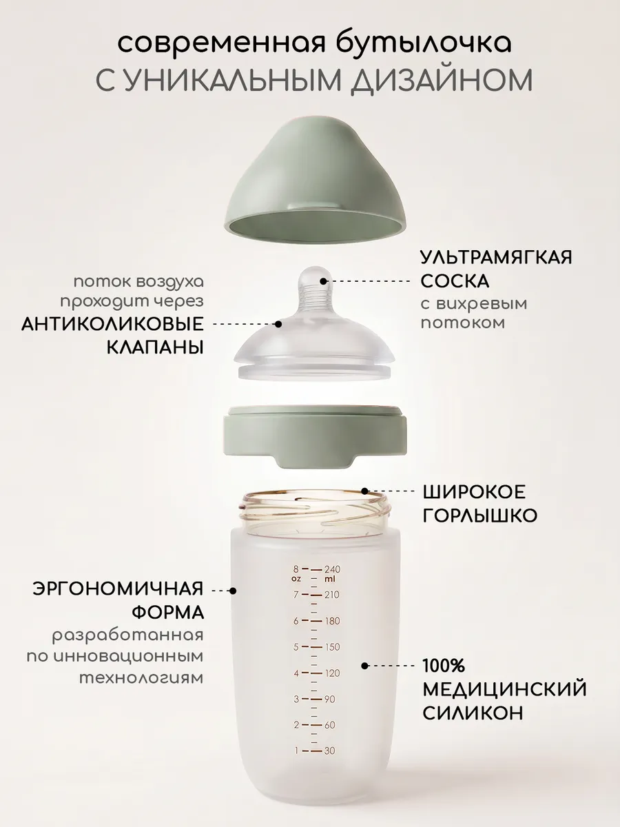 Бутылочка Miyoumi Anti-Colic 240 мл - фото 3