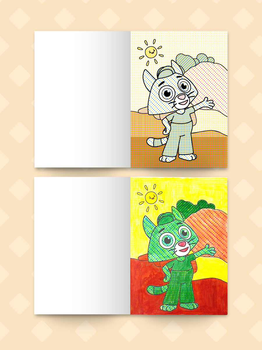 Раскраска водная Проф-Пресс большая Цветняшки 24х33 см - фото 4