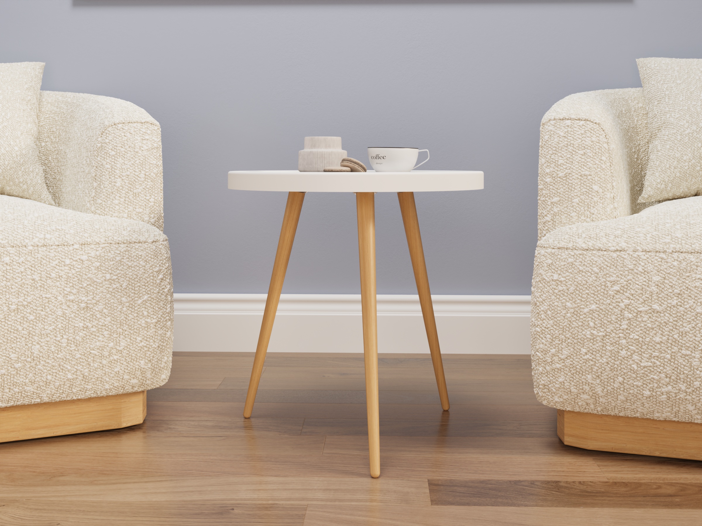 Стол журнальный SLINE Келли Л белый - фото 10