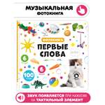 Музыкальная развивающая книга Счастье внутри Мои Первые слова с тактильными элементами