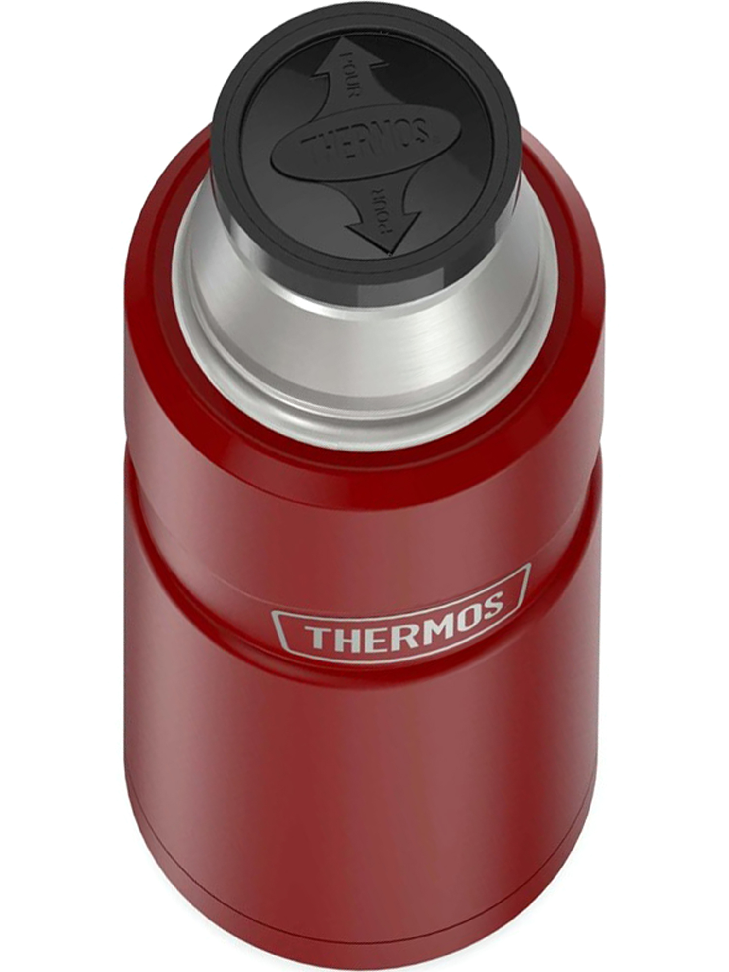 Термос для кофе чая 470 мл THERMOS KING-2000 кармино-красный – нержавеющая сталь герметичный тепло/холод 12/24 часа - фото 10