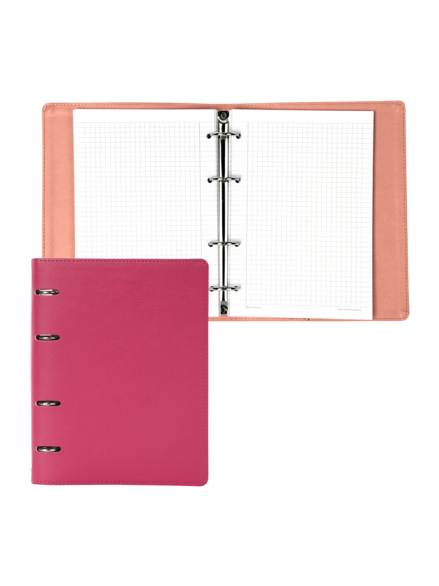 Тетрадь со сменным блоком Brauberg клетка 120 лист. - фото 5