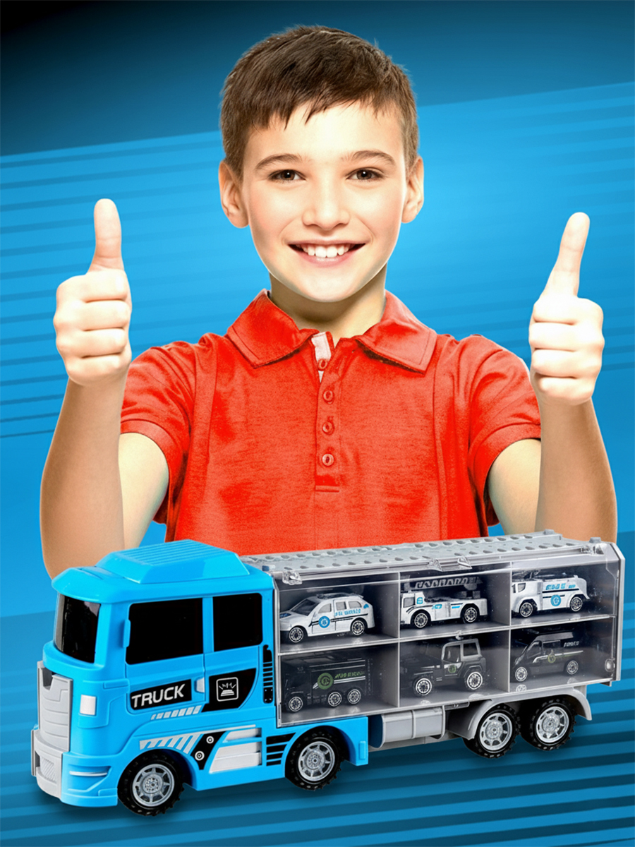 Игровой набор Handers Трейлер: полиция 41 см 669-17 - фото 4