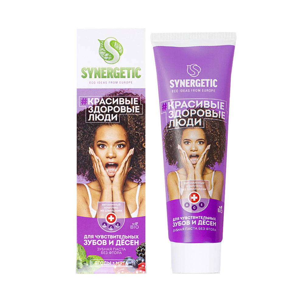 Зубная паста Synergetic без фтора - фото 1
