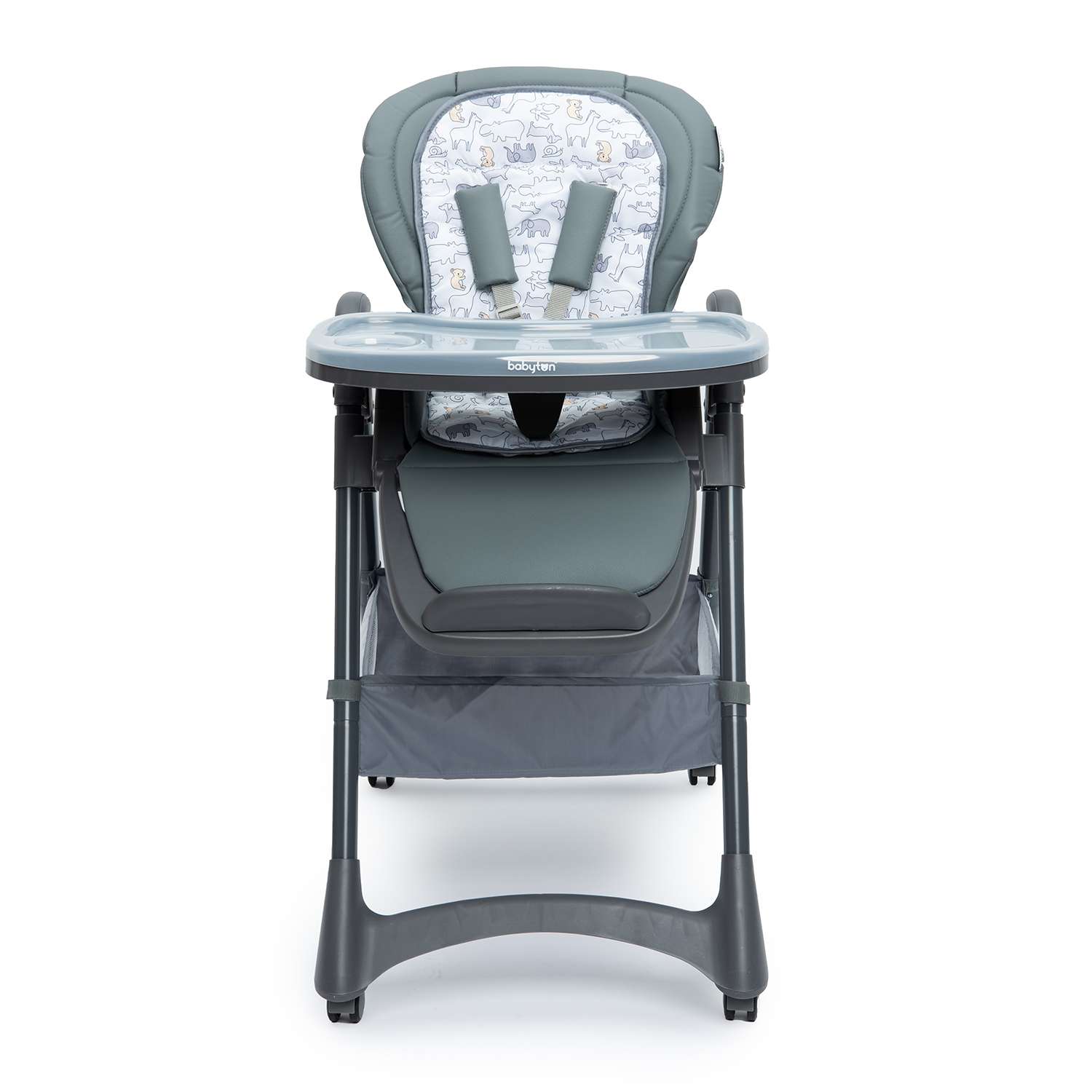 Стульчик для кормления Babyton Sweet Meals Grey классический - фото 7