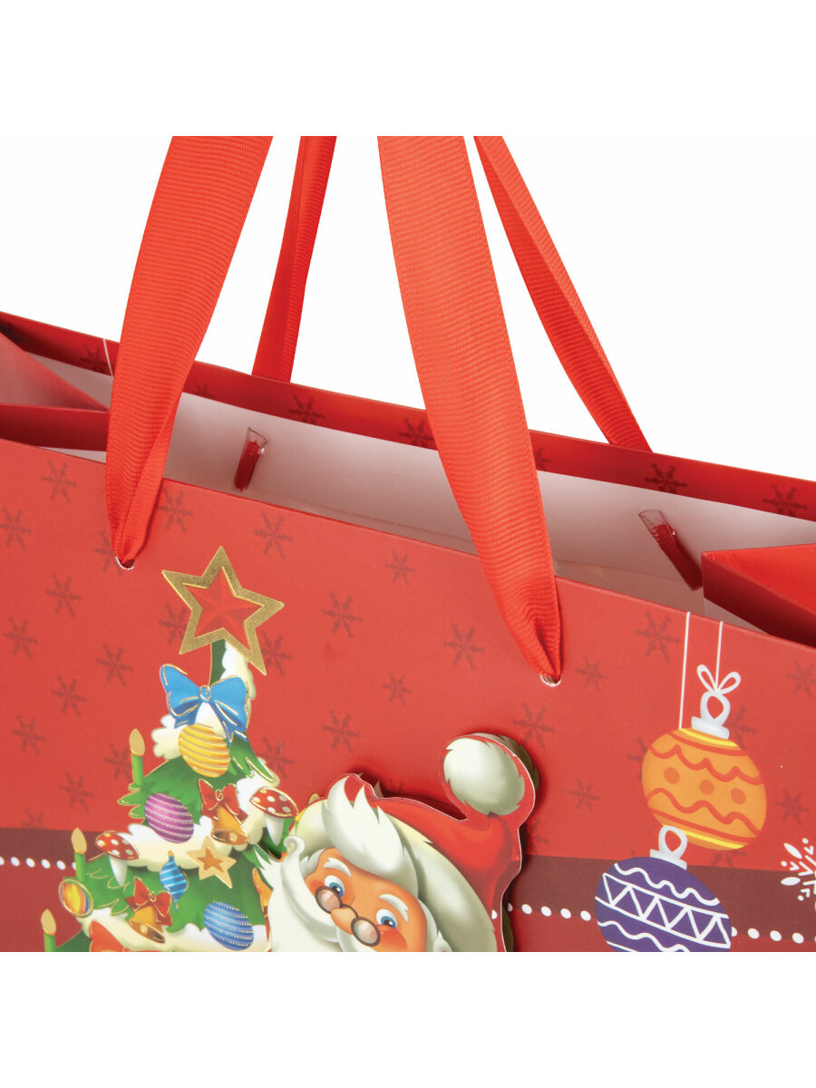 Пакет новогодний подарочный Золотая сказка набор 4 штуки - фото 8