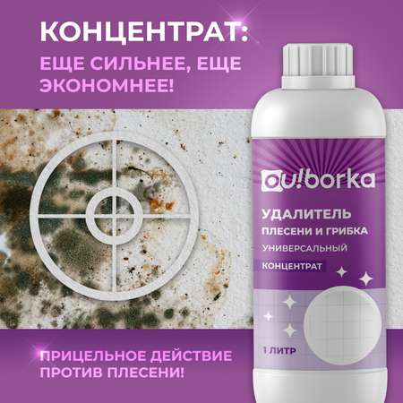 Уничтожитель плесени Ou!borka для стен и ванной концентрат 1 л