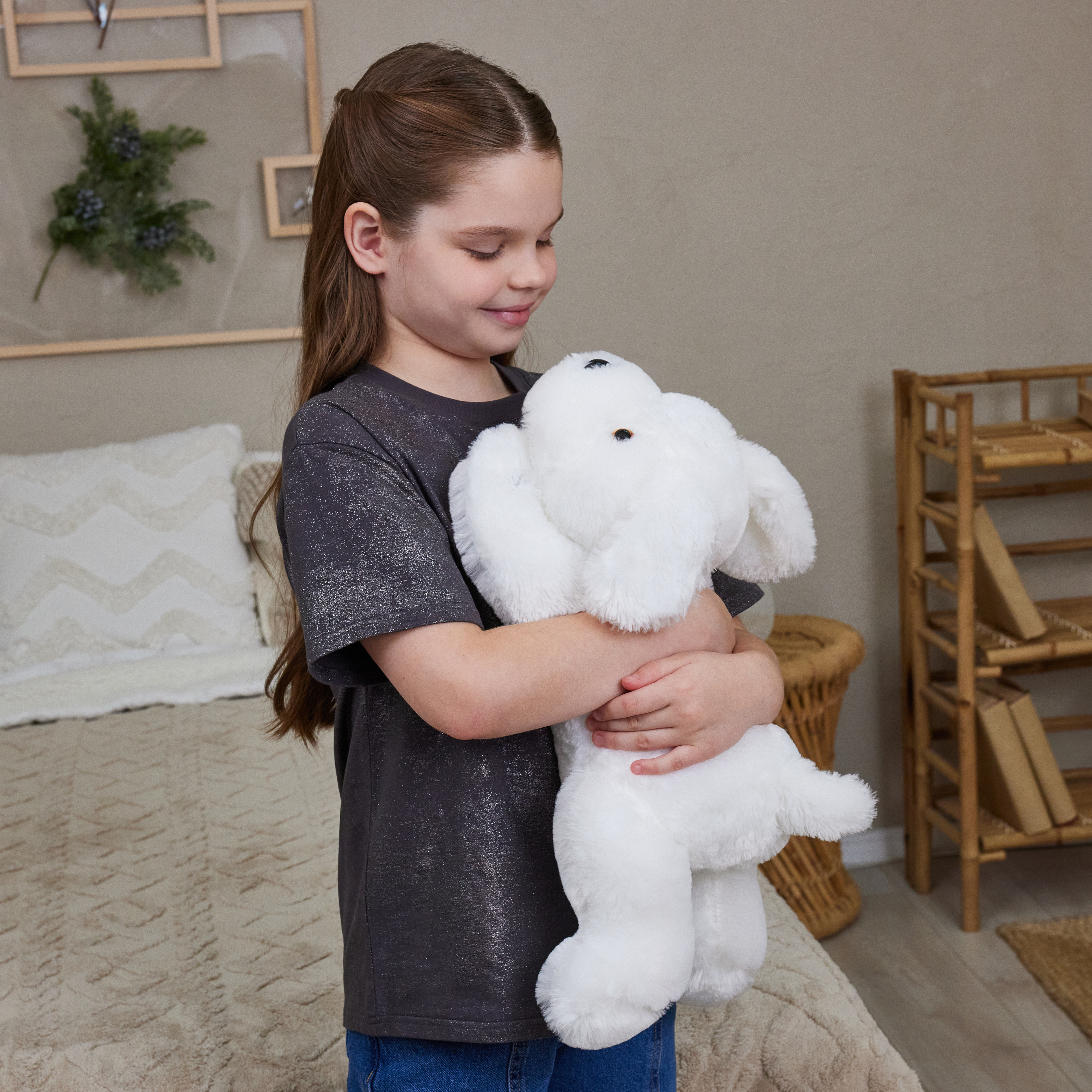 Игрушка мягкая Laffi Щенок Светящийся белый FG240228001M-1 - фото 10