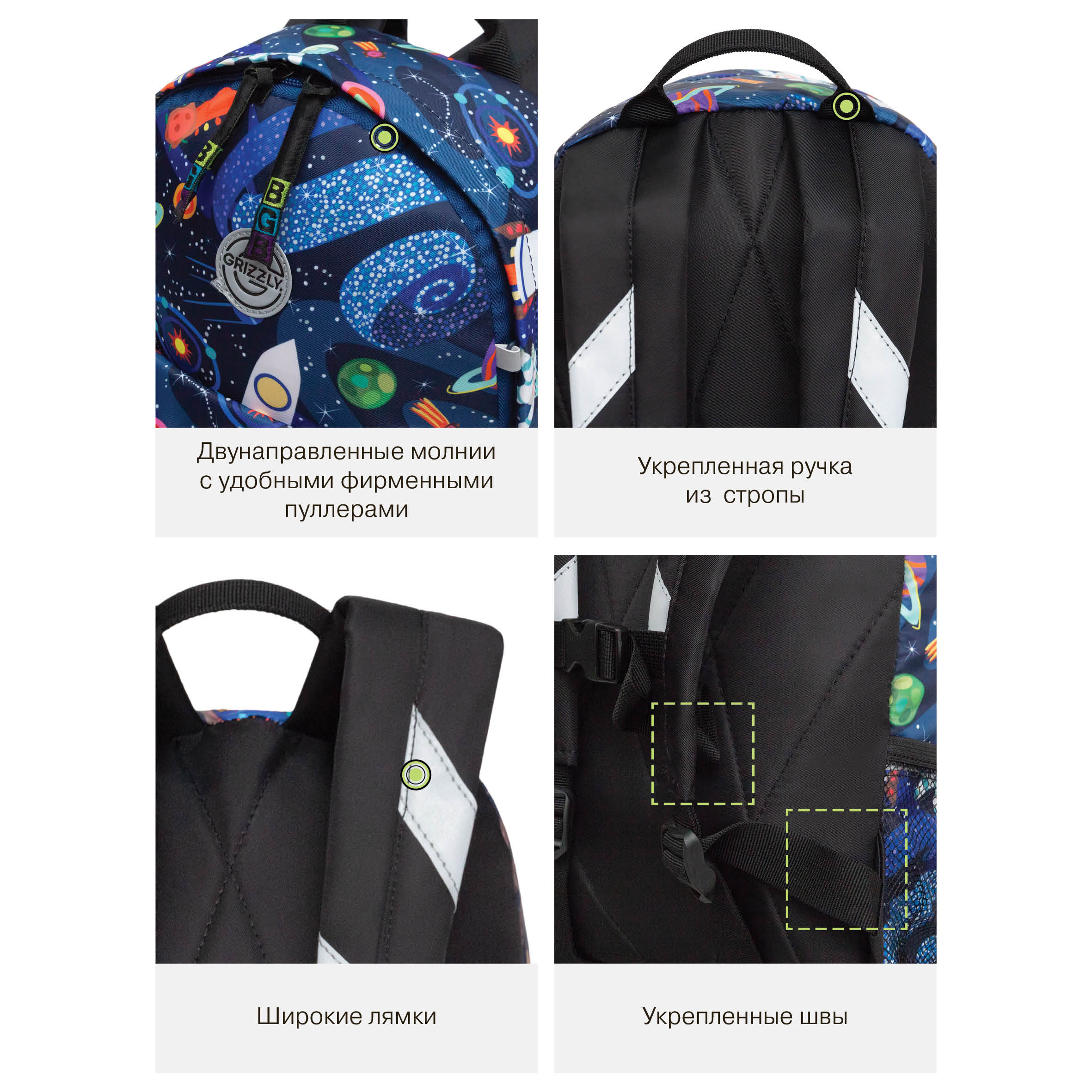 Рюкзак дошкольный Grizzly детский - фото 13