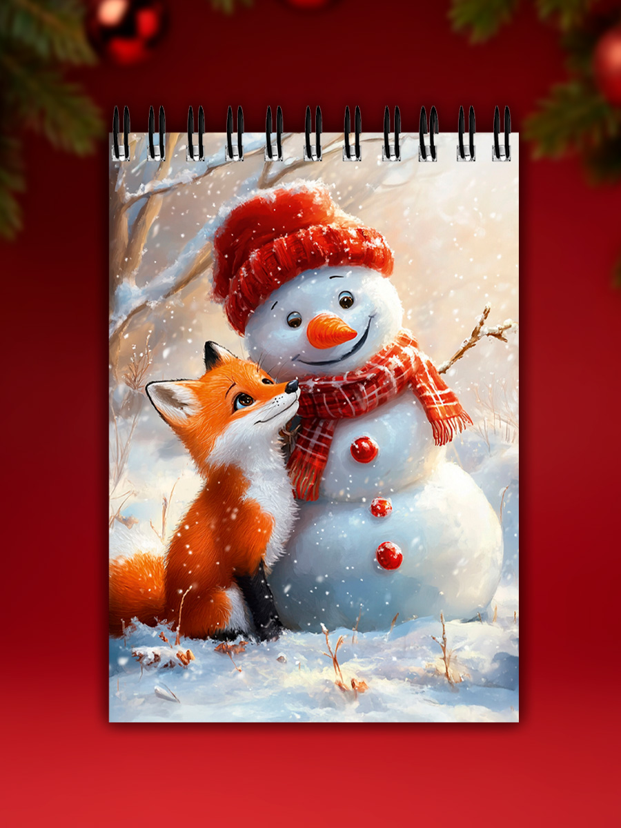 Блокнот Prof-Press Новогодние открытки 32 лист. - фото 8