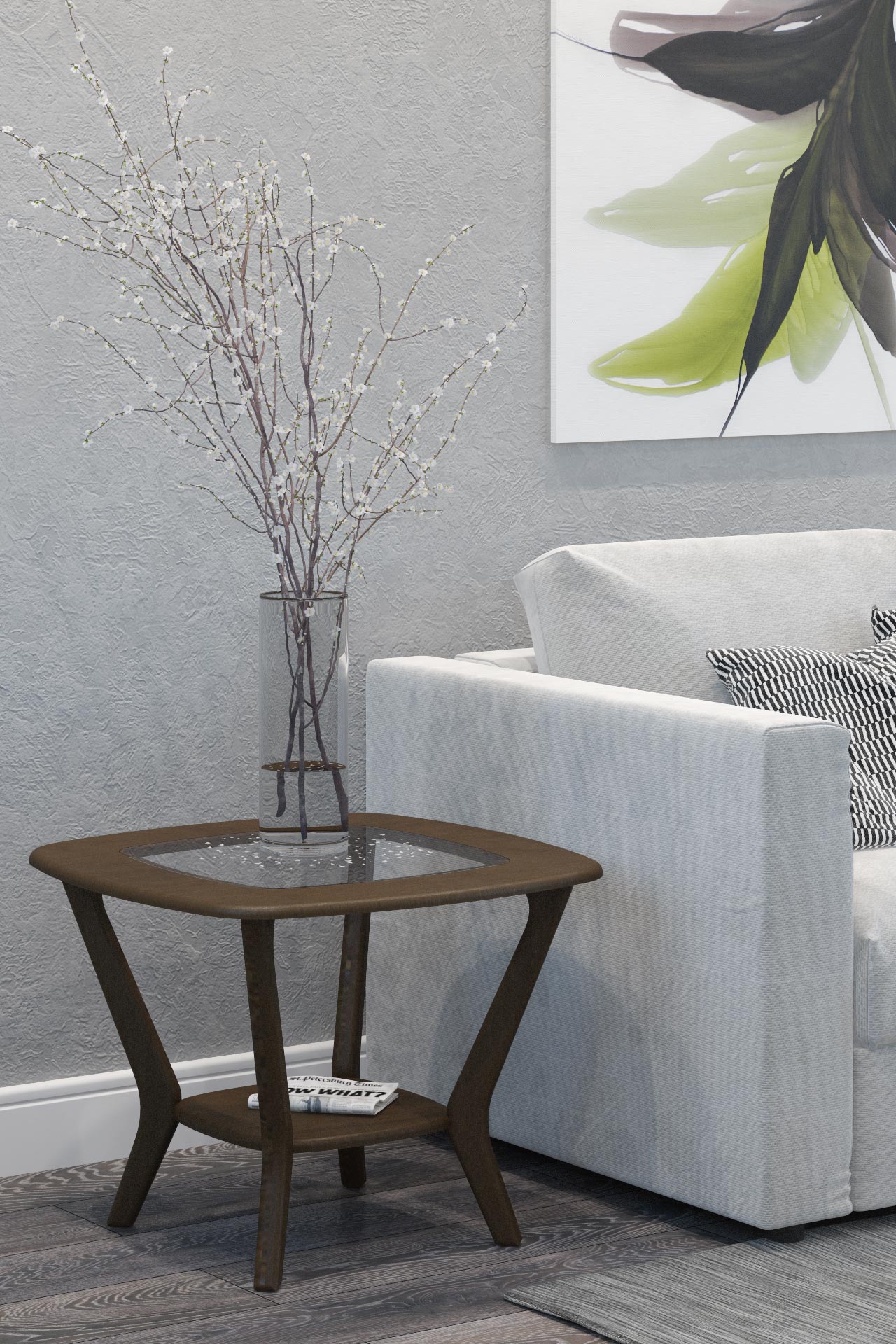 Стол журнальный КАЛИФОРНИЯ МЕБЕЛЬ Мельбурн венге - фото 3