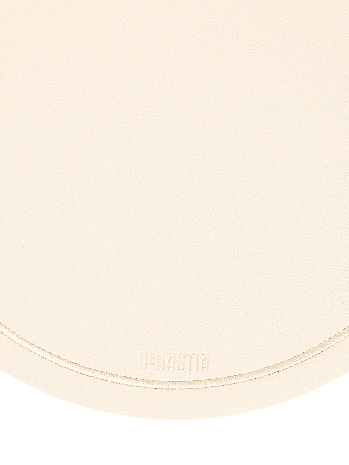 Салфетка сервировочная DeNASTIA с отстрочкой 44х33 см экокожа молочный E000602 - фото 3