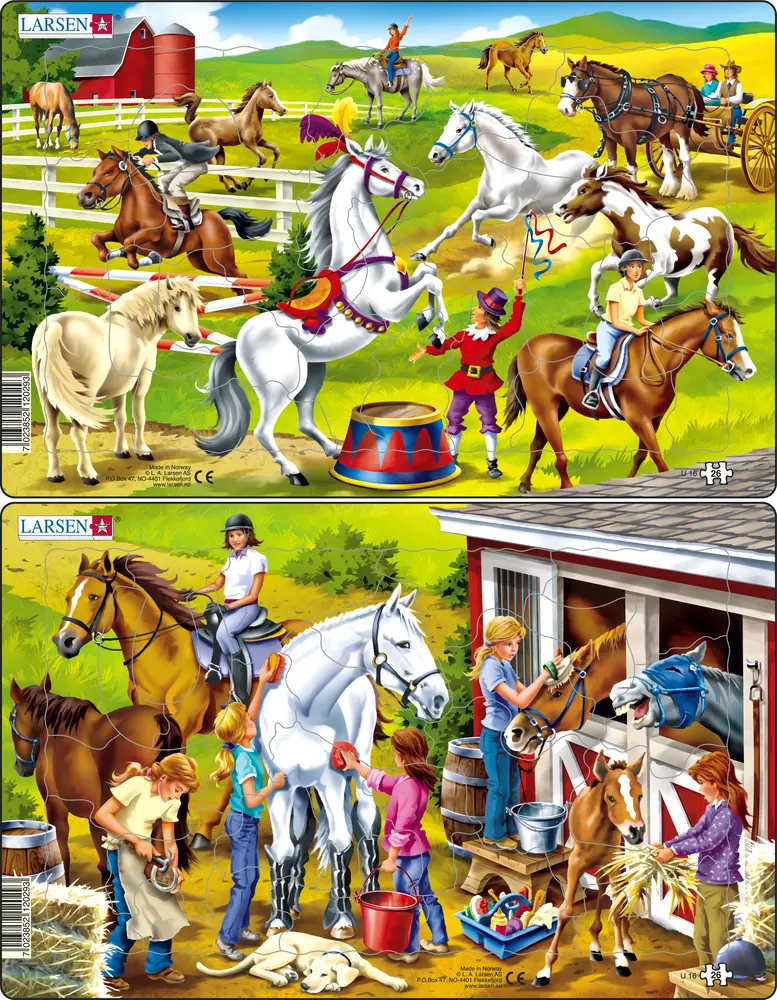 Пазл Larsen Лошади 25 элементов классический - фото 1