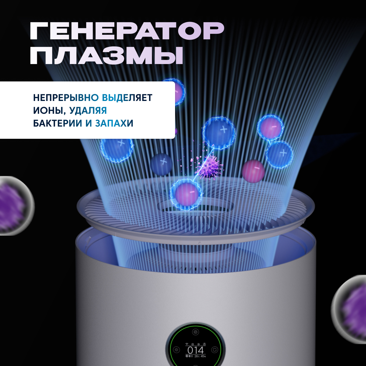 Очиститель воздуха XIAOMI Smart Air Purifier Elite Y-600 - фото 2