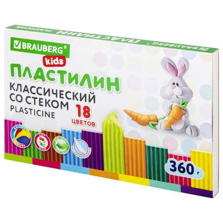 Пластилин Brauberg 18 цв.