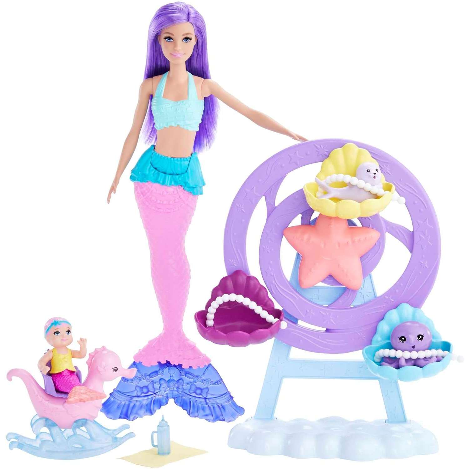 Кукла мини Barbie Dreamtopia Русалка HLC30 - фото 1