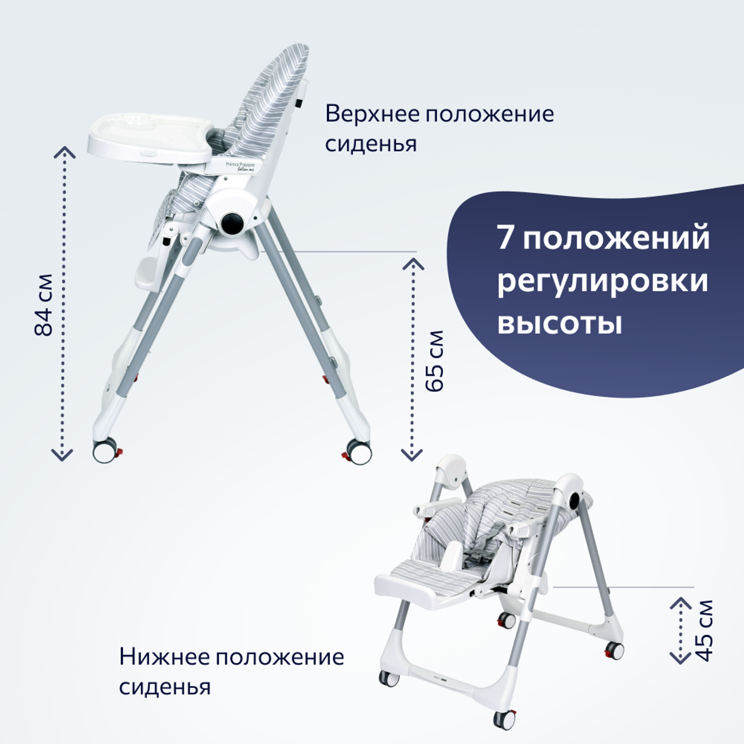 Стульчик для кормления Peg-Perego Prima Pappa классический - фото 4
