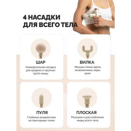 Массажный пистолет беспроводной GESS Mini Revolver