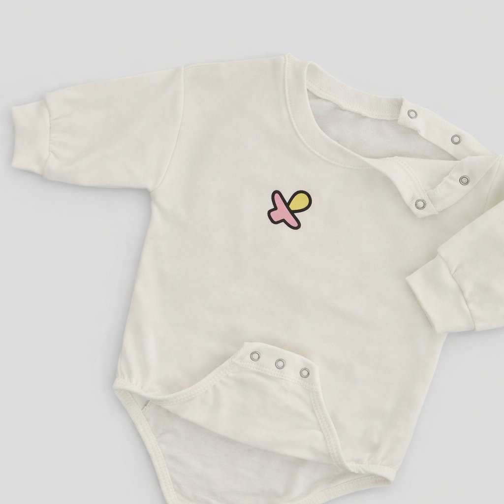 Боди Супер Пупс ромпер/молочный/суперпупс - фото 1