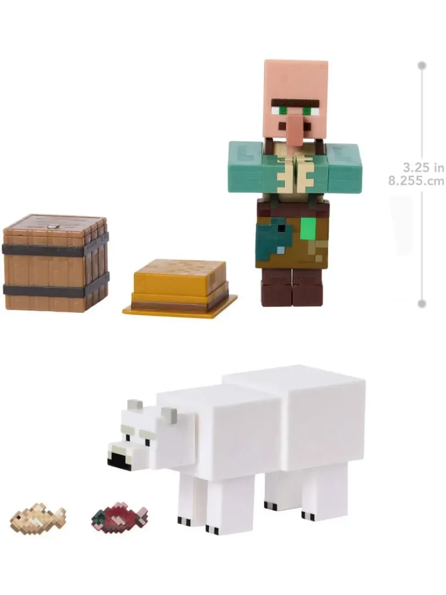 Игровой набор Minecraft Fisherman and Polar bear - фото 3
