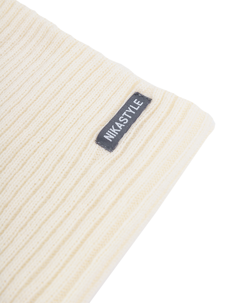 Шапка и снуд NIKASTYLE 12з16424мп молоко - фото 8