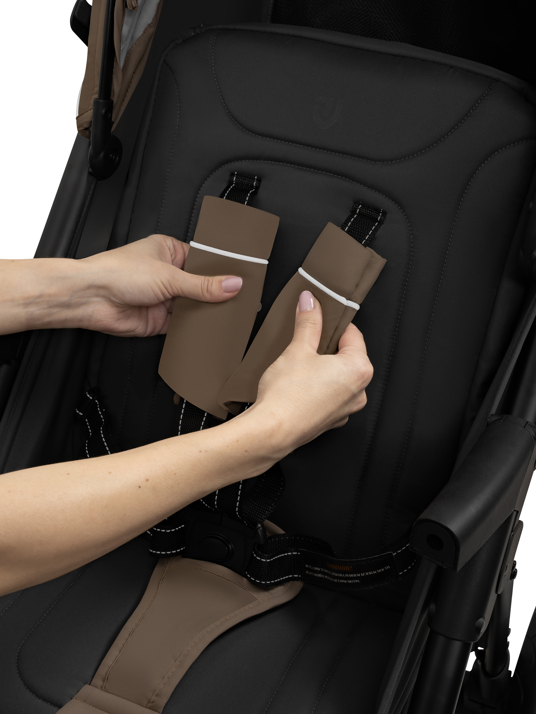 Коляска прогулочная JOVOLA SELENA 2026 темно-беж.-серый - фото 39