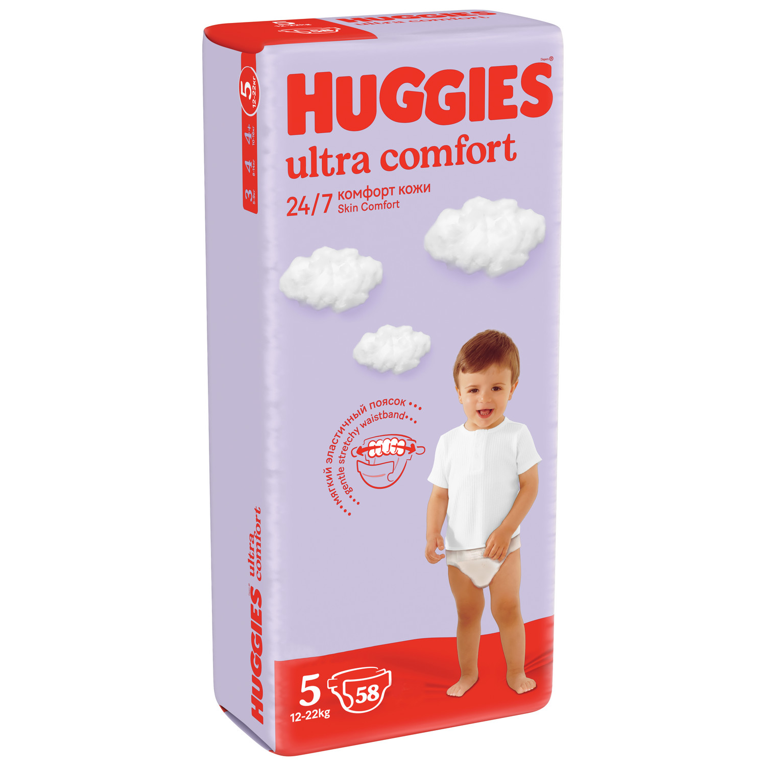 Подгузники Huggies Ultra Comfort 5 (12-22 кг) 58 шт. - фото 2
