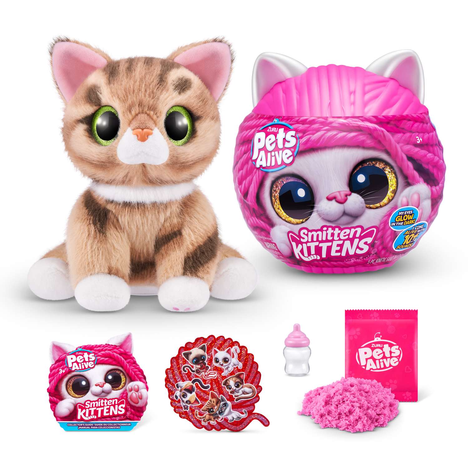 Игрушка мягкая Zuru Pets Alive котик Smitten Kittens - фото 13