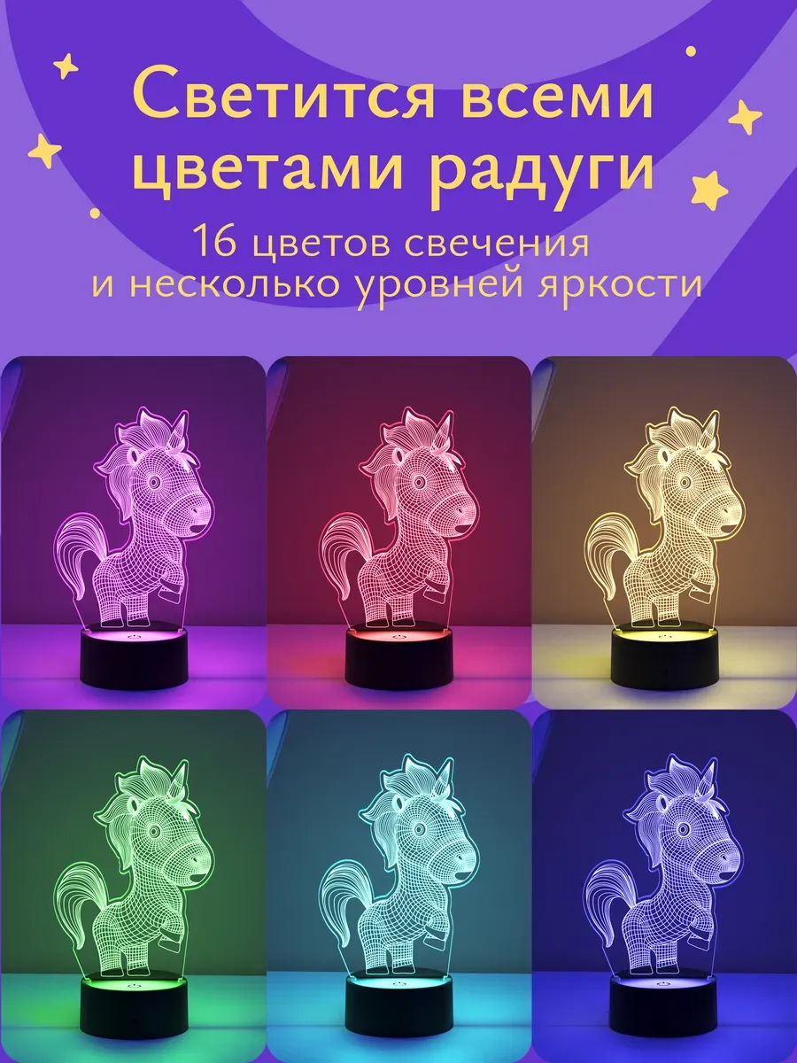 Ночник Светофей Единорог - фото 4