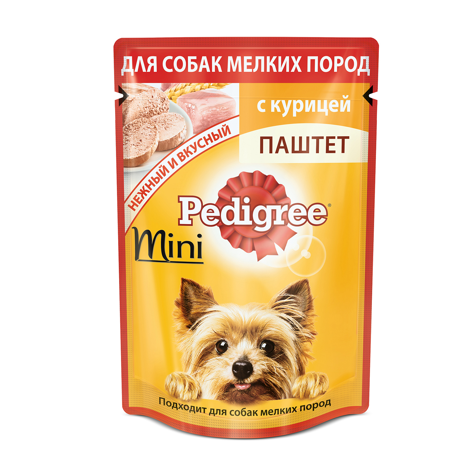 Корм для собак Pedigree для мелких пород паштет с курицей пауч 80г - фото 1