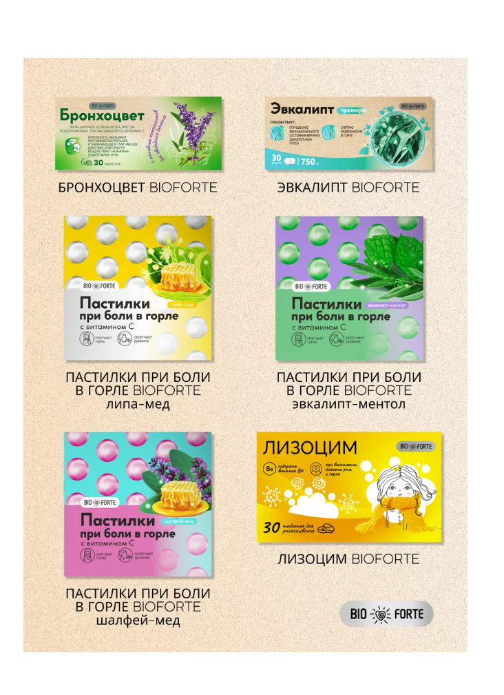 Таблетки для рассасывания BioForte Шалфей - фото 4