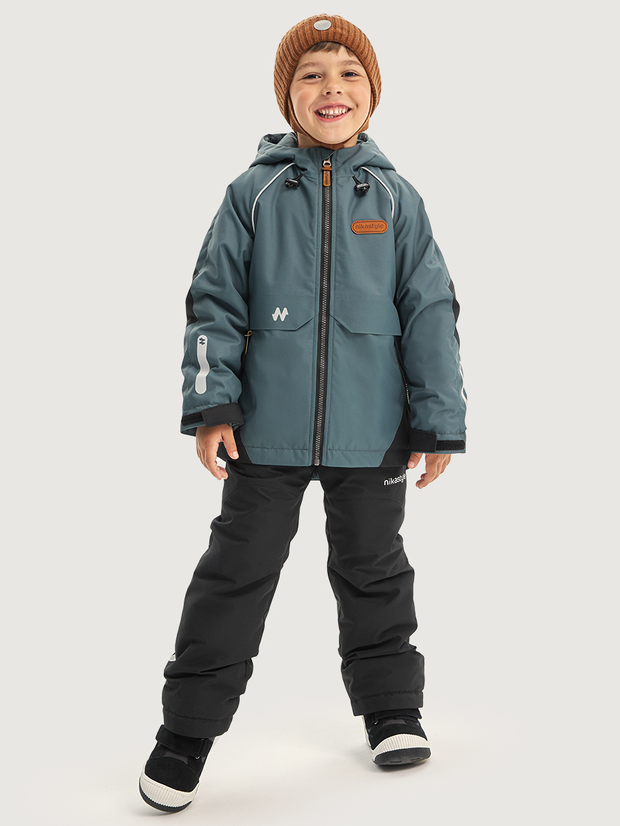 Костюм NIKASTYLE 7м1926 мох/черный - фото 1