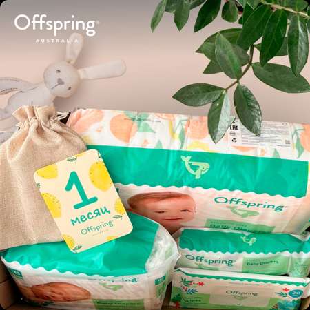 Подгузники Offspring NB (2-4 кг, 3-6 кг) 48 шт.