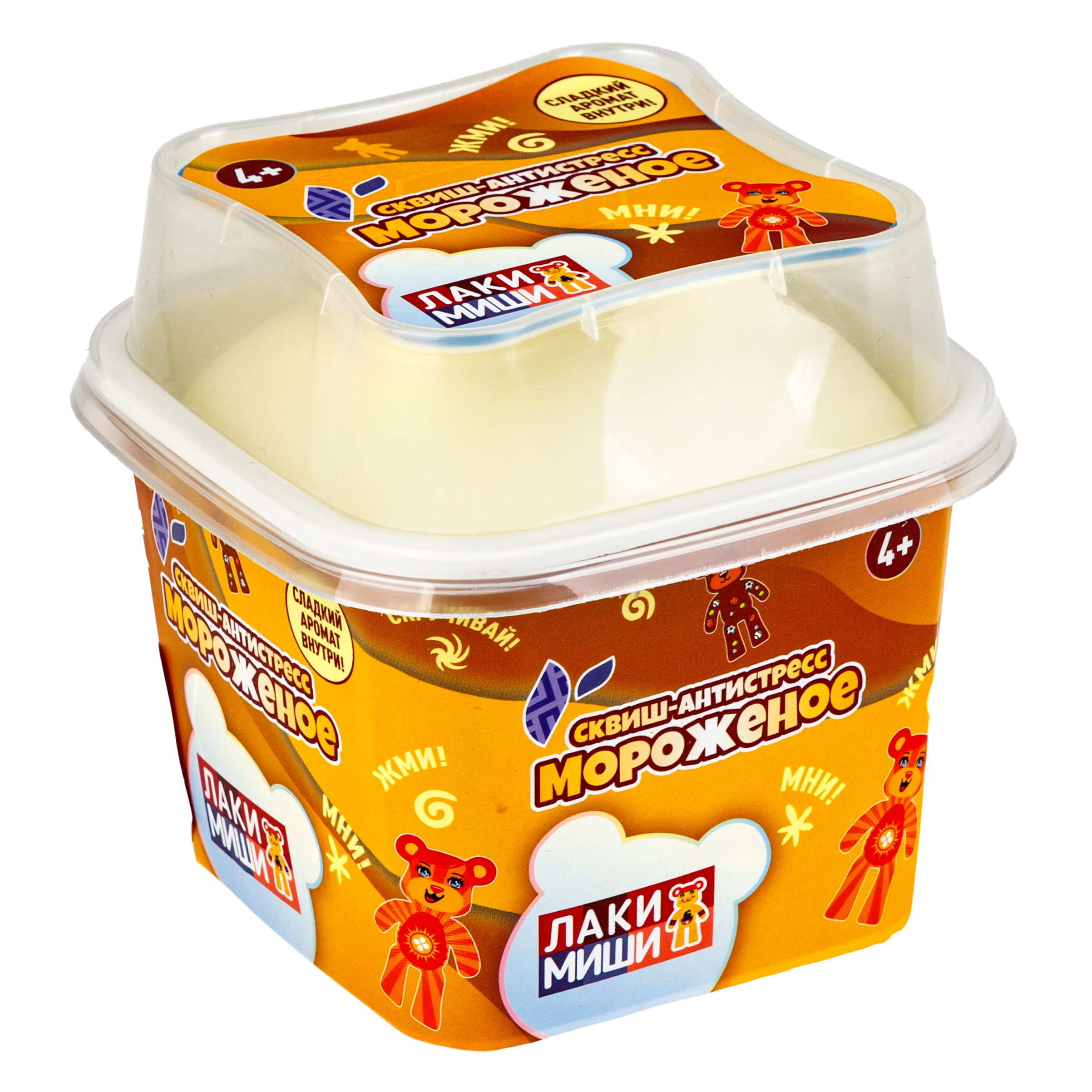 Игрушка-антистресс 1TOY сквиш Лакимиши мороженое - фото 6