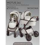 Коляска 2в1 Amarobaby Motus Premium Ecco Exclusive бежевый