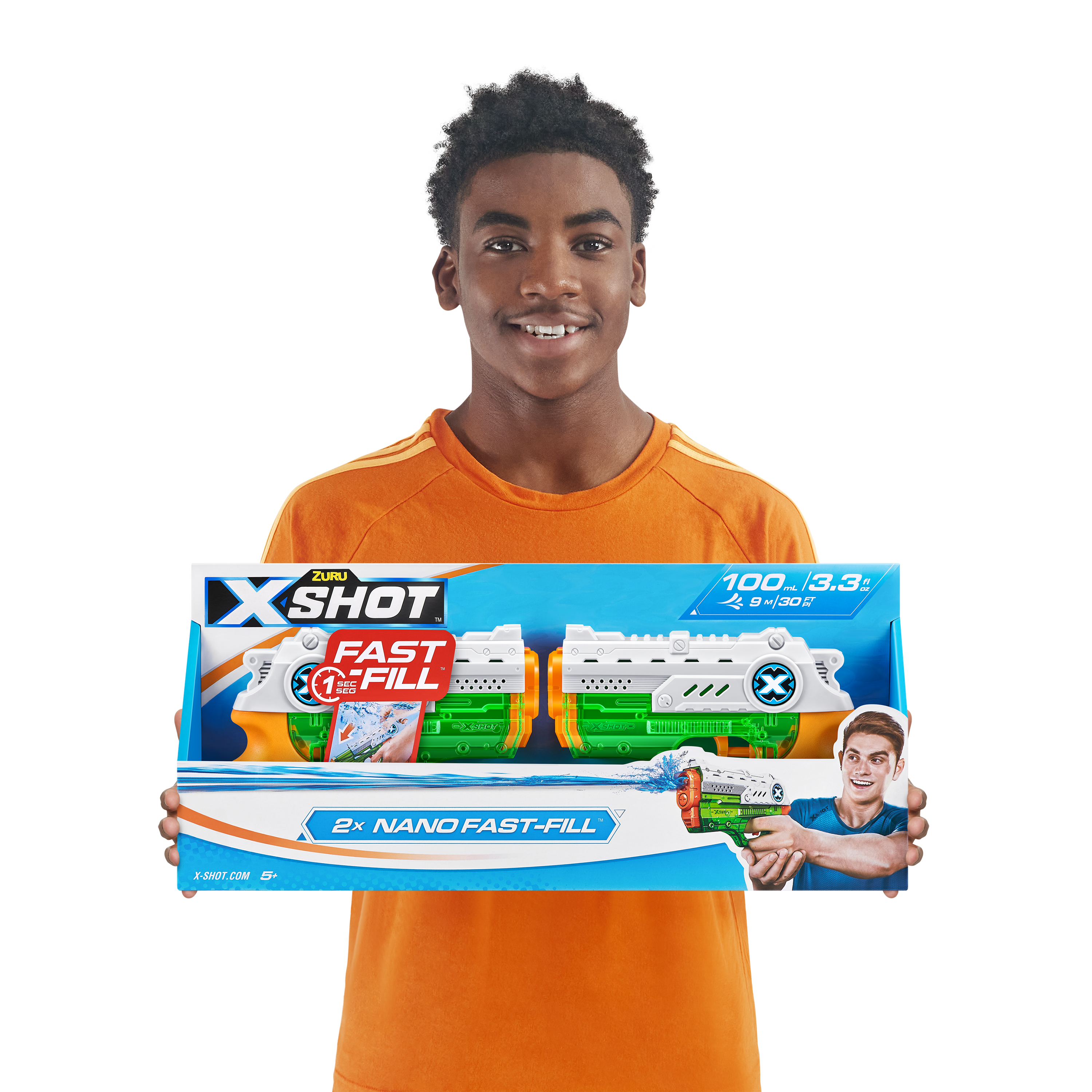 Бластер водный Zuru XSHOT  Fast Fill Nano 2 штуки в наборе - фото 4