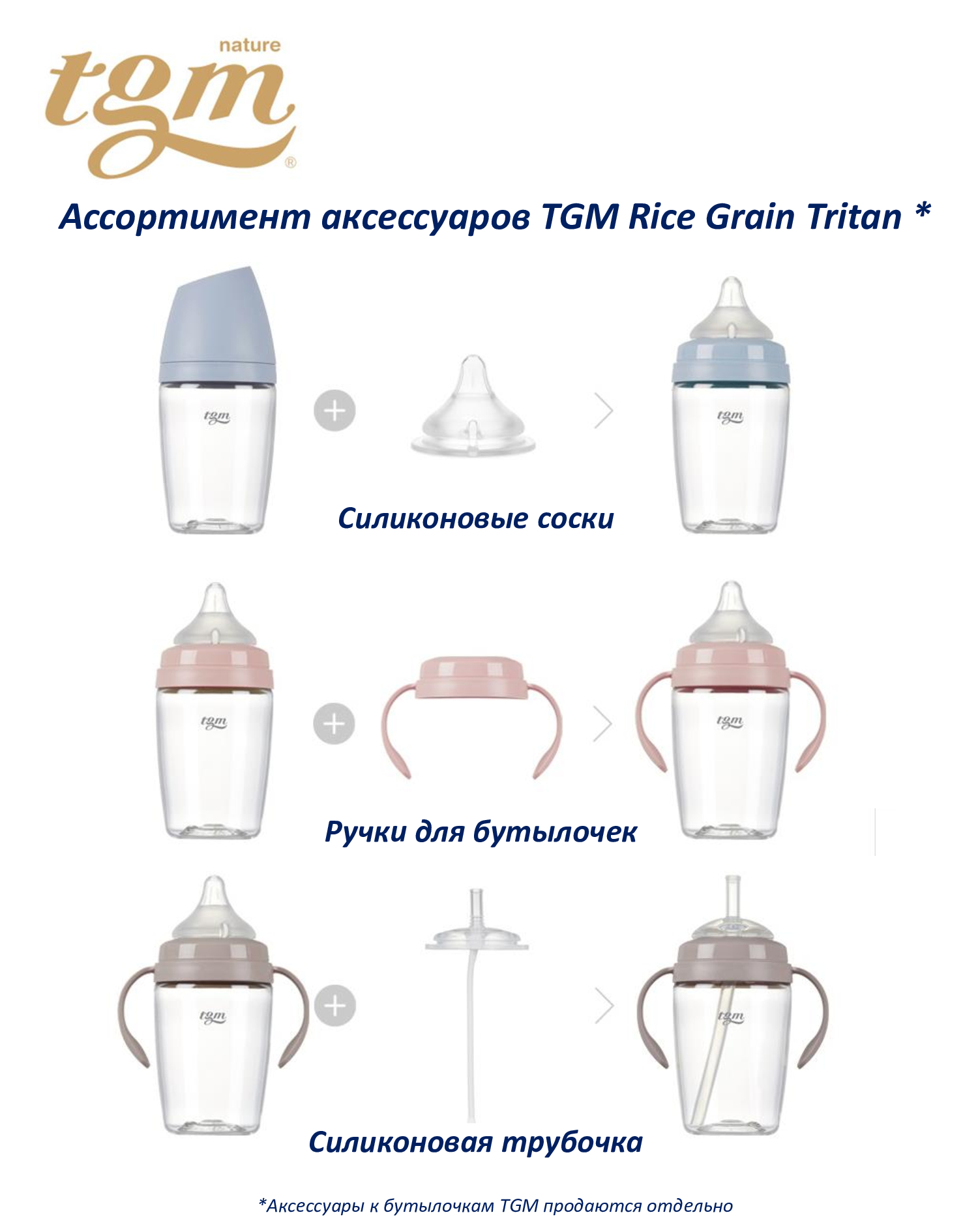 Бутылочка TGM The Good Mother 240 мл в ассортименте - фото 12